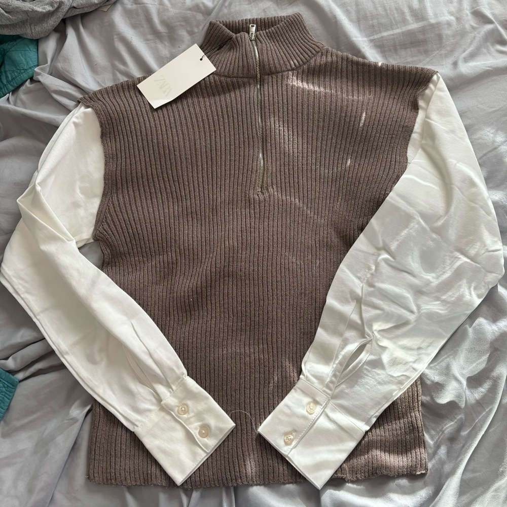 Zara Combination Sweater Vest